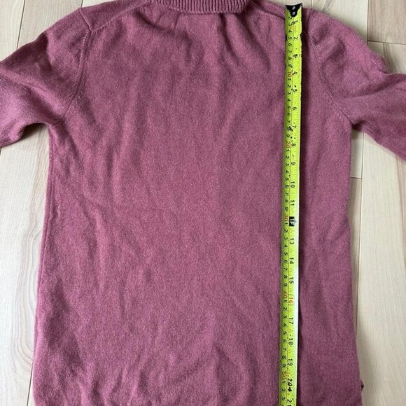 Massimo Dutti 100% Cashmere Turtleneck Sweater – Old Rose XS - Picture 4 of 7